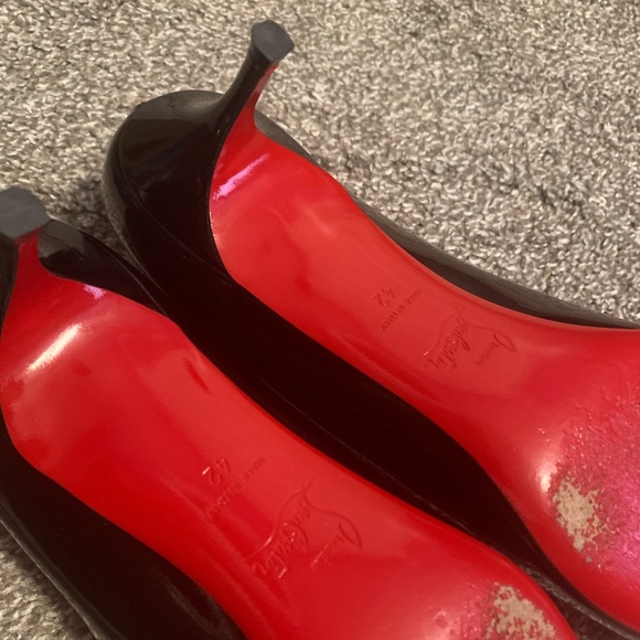 Used Christian Louboutin Pigalle Follies 55 Patent Black Size 42 - Picture 5 of 14